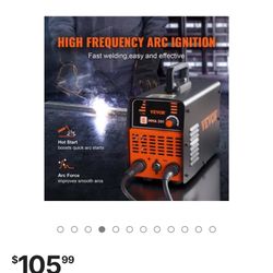 VEVOR Stick Welder, 200Amp Stick & Plastic ARC Welder Machine, 110/220V Hot Stapler with Hot Start Arc Force Anti-Stick, Plastic Welding Kit Car Bumpe