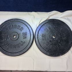 Two 50 Lb Weight Plates 