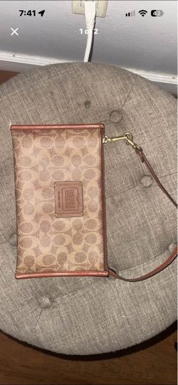 Coach Signature Wristlet Clutch