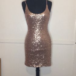 Rose Gold Sequence Dress 