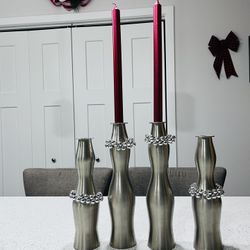 Silver Tone Candlestick