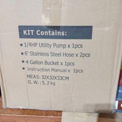 Hot water flushing kit