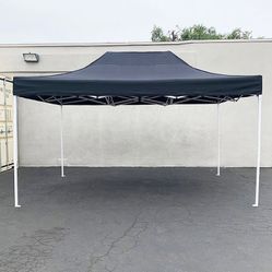 (New in box) $145 Heavy Duty 10x15 FT Outdoor Ez Pop Up Canopy Party Tent Instant Shade w/ Carry Bag (Black, Red)