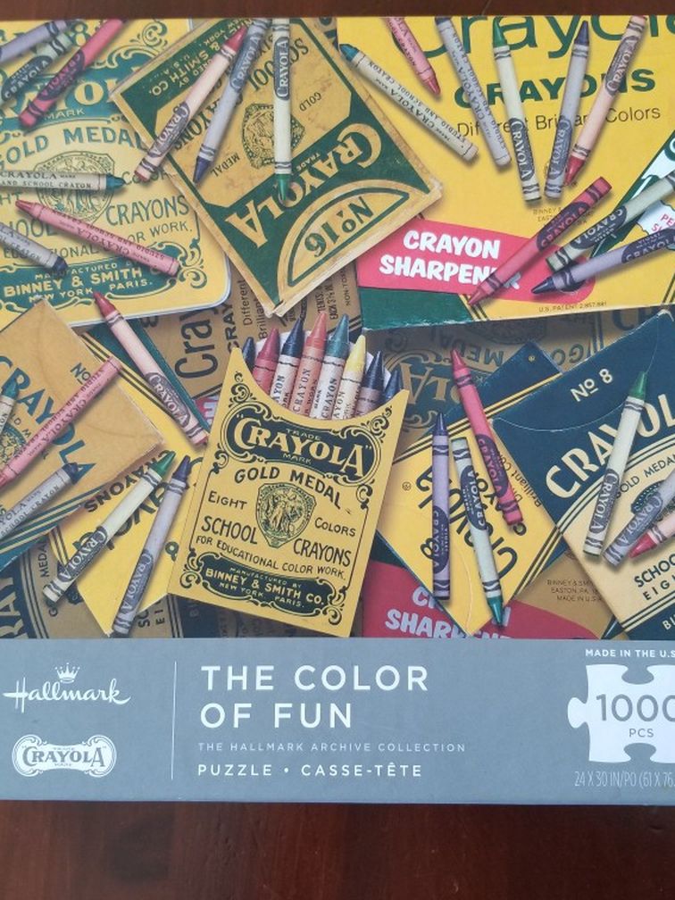 *NEW* Color Of Fun Crayola Crayons Puzzle 1000 Piece