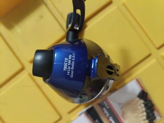 Fishing accessories and a reel.