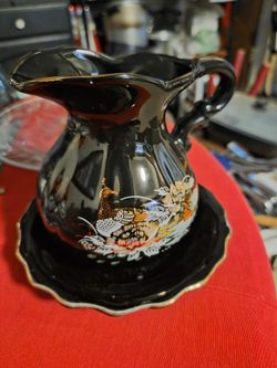 Japanese Tea Pot Hand Painted 