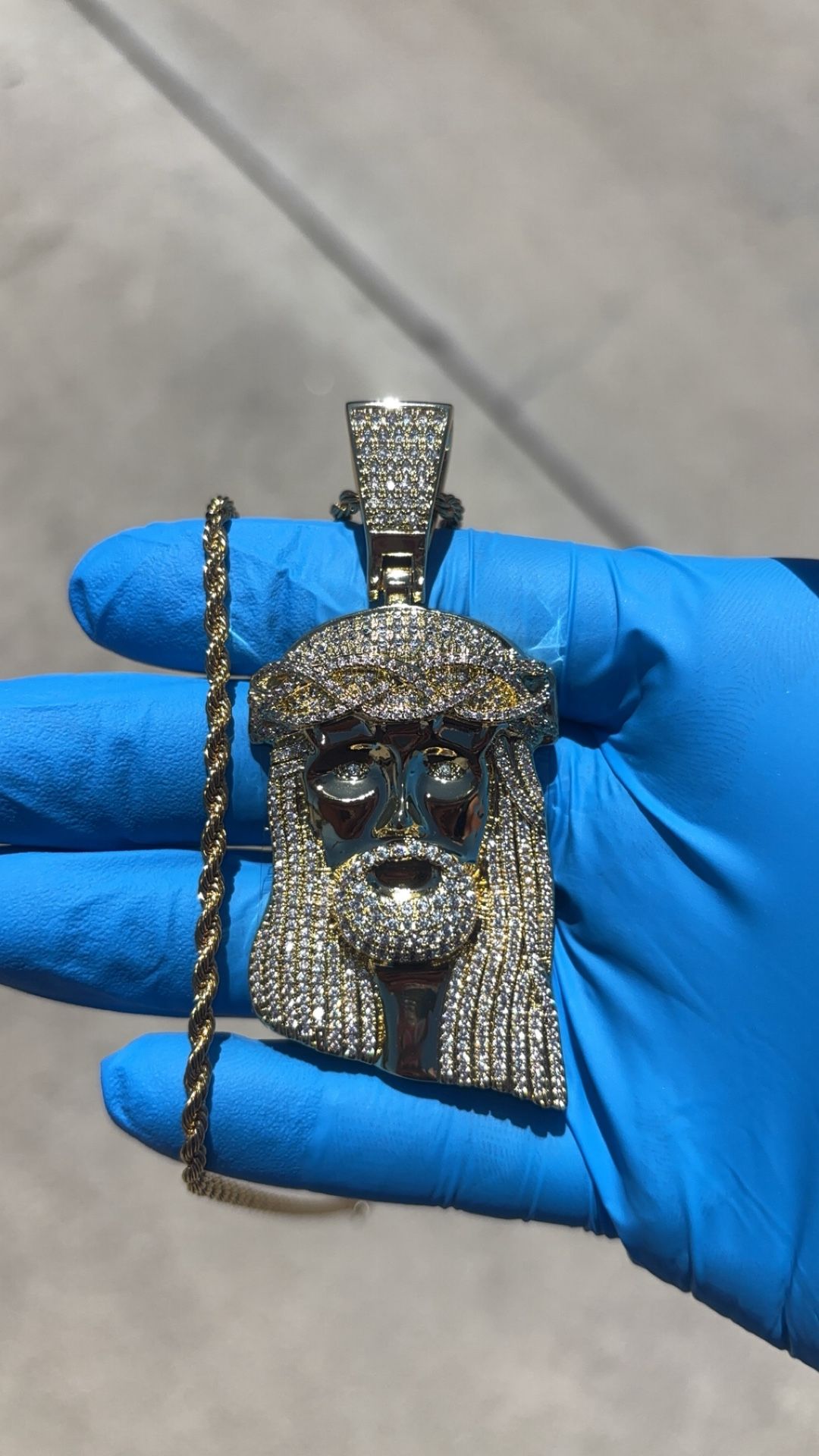 Iced Out Jesus Pendant