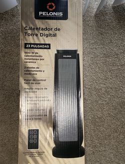 PELONIS PHT23D7ABB 23" 1500-WATT DIGITAL TOWER CERAMIC HEATER WITH REMOTE SEALED