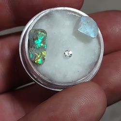 opal, moonstone, sapphire 