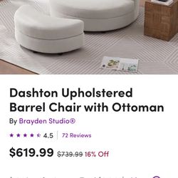 Brand new chair and ottoman