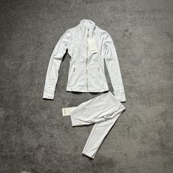 LuluLemon White & Gold Set Size 2