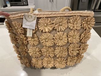 New Raffia Tote Or Beach Bag