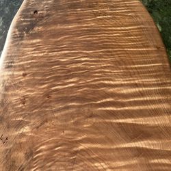 Finished maple burl .live Edge ! 