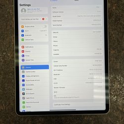 Apple 12.9 “ iPad Pro 256gb 5 Generation 