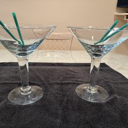 Two BIG Margarita Glasses