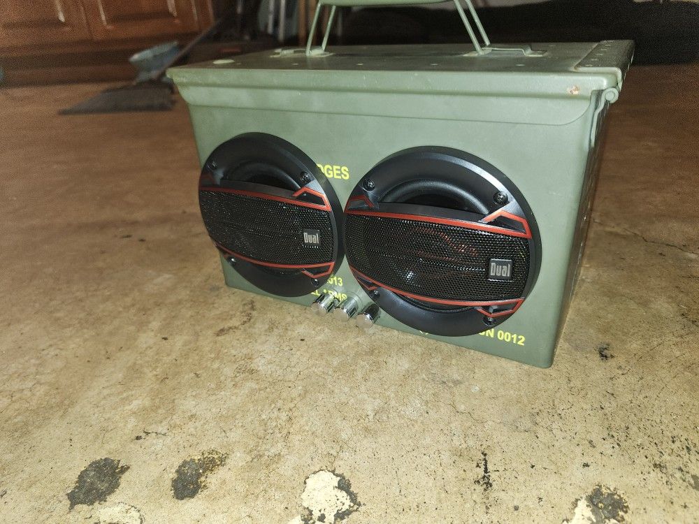 Custom Bluetooth 4in Speaker Ammo Box
