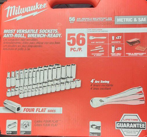 Milwaukee 56 Piece Socket Set #48-22-9008