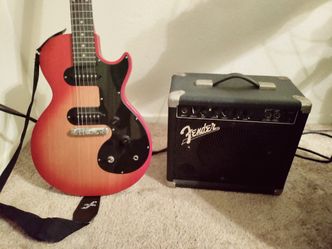 Epiphone Les Paul With Fender Amp Trade For Acoustic Guitar To