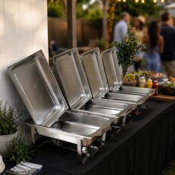 4 Piece Stainless Steel Chafing Dish 10 Quarts