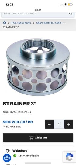 Trash pump strainer3”