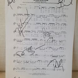 Counting Crows SIGNED  Music Sheet