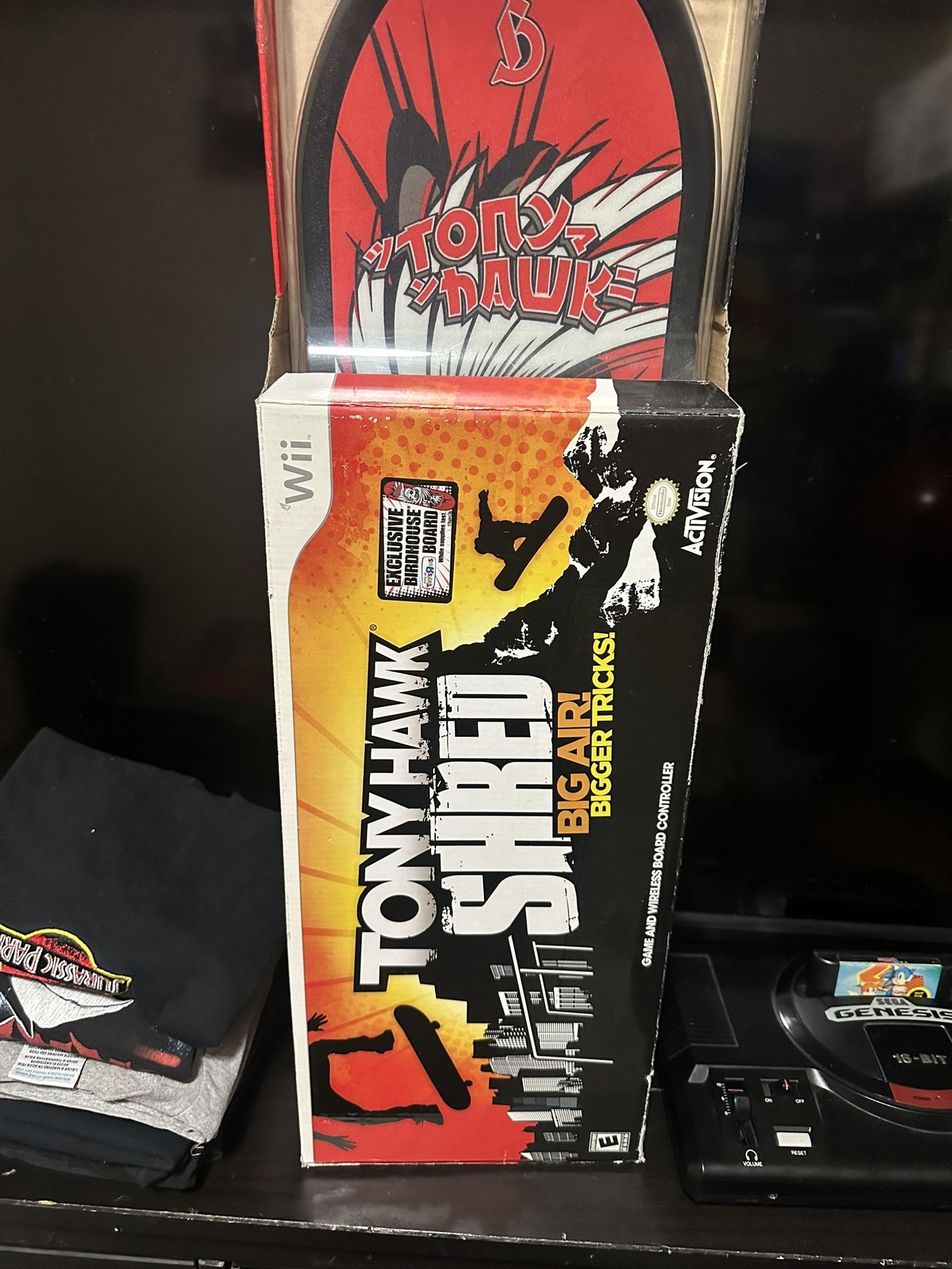 Tony Hawk Wii Skateboard And Game 