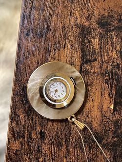 Caravel Wind Up Vintage Watch Necklace