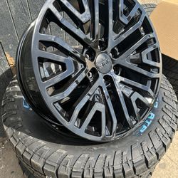 New 22” Black GMC Wheels 22 Denali Rims 6 lug will fit Chevy Silverado Tahoe GM Sierra Yukon Denali factory original stock take offs pull Off Oem Rine