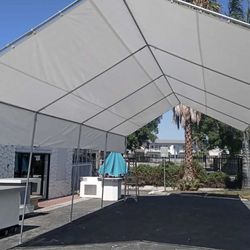 20x30 Canopy With Heavy Duty Tarp And All Steel Frame 