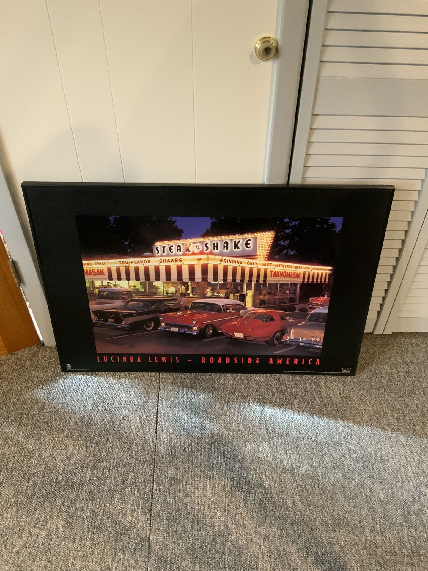 Steak and Shake Lucinda Lewis Roadside America Lighted Wall Art Sign