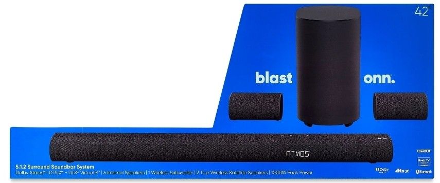 Onn Blast 5.1.2 Surround Sound Bar