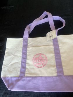 Trader Joe’s large lavender pastel tote
