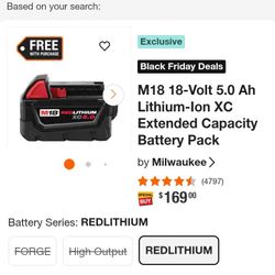 Brand New Milwaukee Batteries