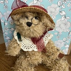 Vtg Pickford Bears- Rosie Bear Of Joy- Brass Button Collectibles Stuffed Animal