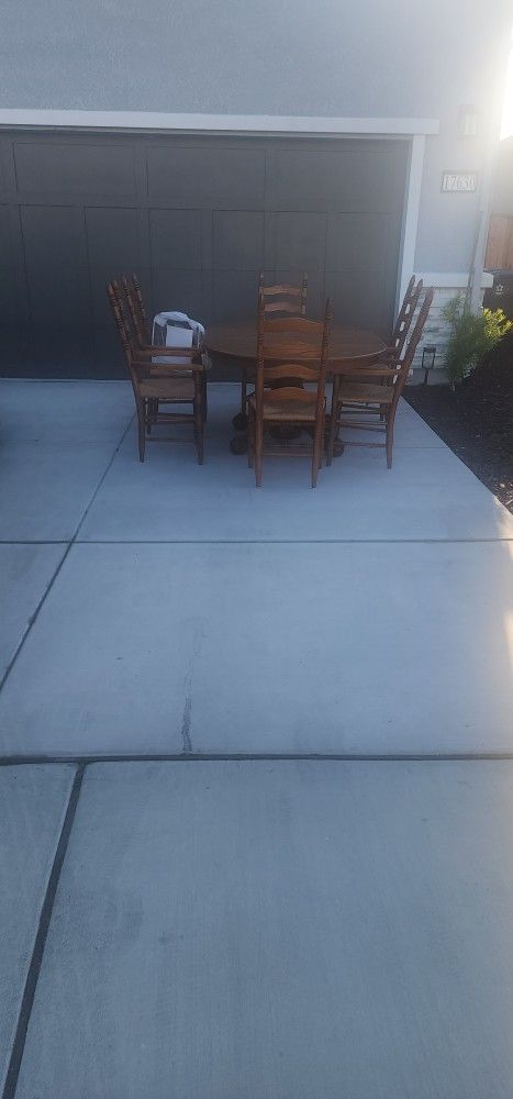 Dining table and chairs