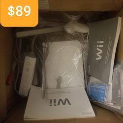 Wii system. 1 week refund. Games cost extra. Shipping from Charlottesville Virginia. Price firm.