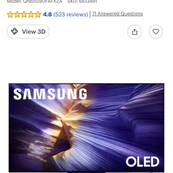 Samsung 65" Class - S90F OLED Series - 4K Vision AI Smart TV