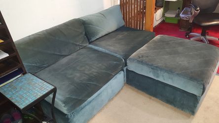2 piece couch and ottoman