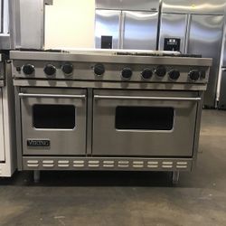 Viking 48”Wide All Gas Range Stove Stainless Steel With Griddle 