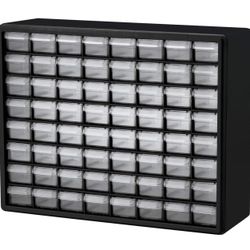  64-Drawer Plastic Drawer Storage Cabinet for Garage Organization, X(368)