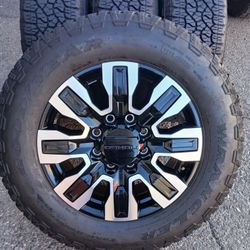 2025 NEW OEM ORIGINAL TAKEOFFS GMC SIERRA DENALI ULTIMATE HD 2500 TIRES GOODYEAR ALL-TERRAIN 98 % DOT 4224 $ 1499 