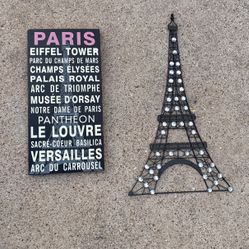 Signs Eiffel Tower & Paris Sign 