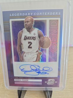 Lakers  Derek  Fisher  certified  Autograph  Card