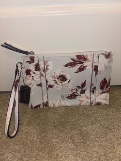 Guess Los Angeles Floral Wristlet Clutch
