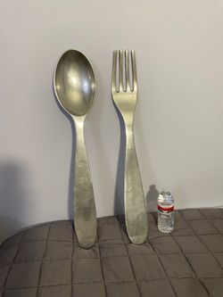 Big spoon and fork for decoration
