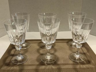 Beautiful Vintage Princess House “Esprit” 6 Piece Water Goblets 