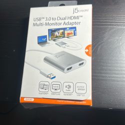USB 3.0 To Dual HDMI Multi Monitor Adapter