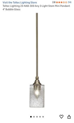 Toltec Lighting 23-NAB-300 Any 3 Light Stem Mini Pendant