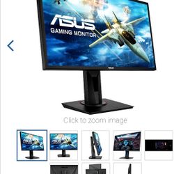 Asus VG248QG 24" Class Full HD Gaming LCD Monitor - 16:9 - Black - 24" Viewable - Twisted nematic (TN) - VG248QG