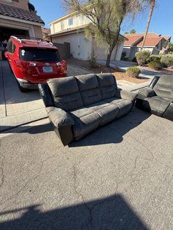 Used grey sofas